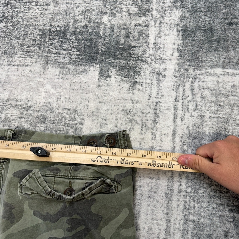 American Eagle Cargo Shorts Mens 36 Green Camo Next Level Flex Military Skater - Picture 10 of 13